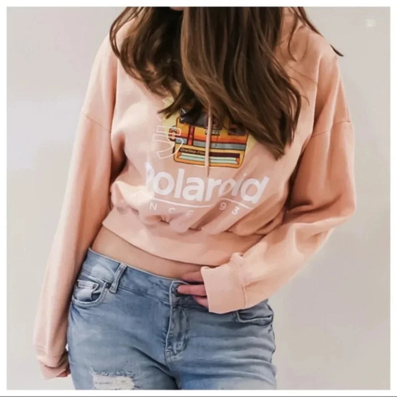 Polaroid cropped hoodie - Picture 1 of 11